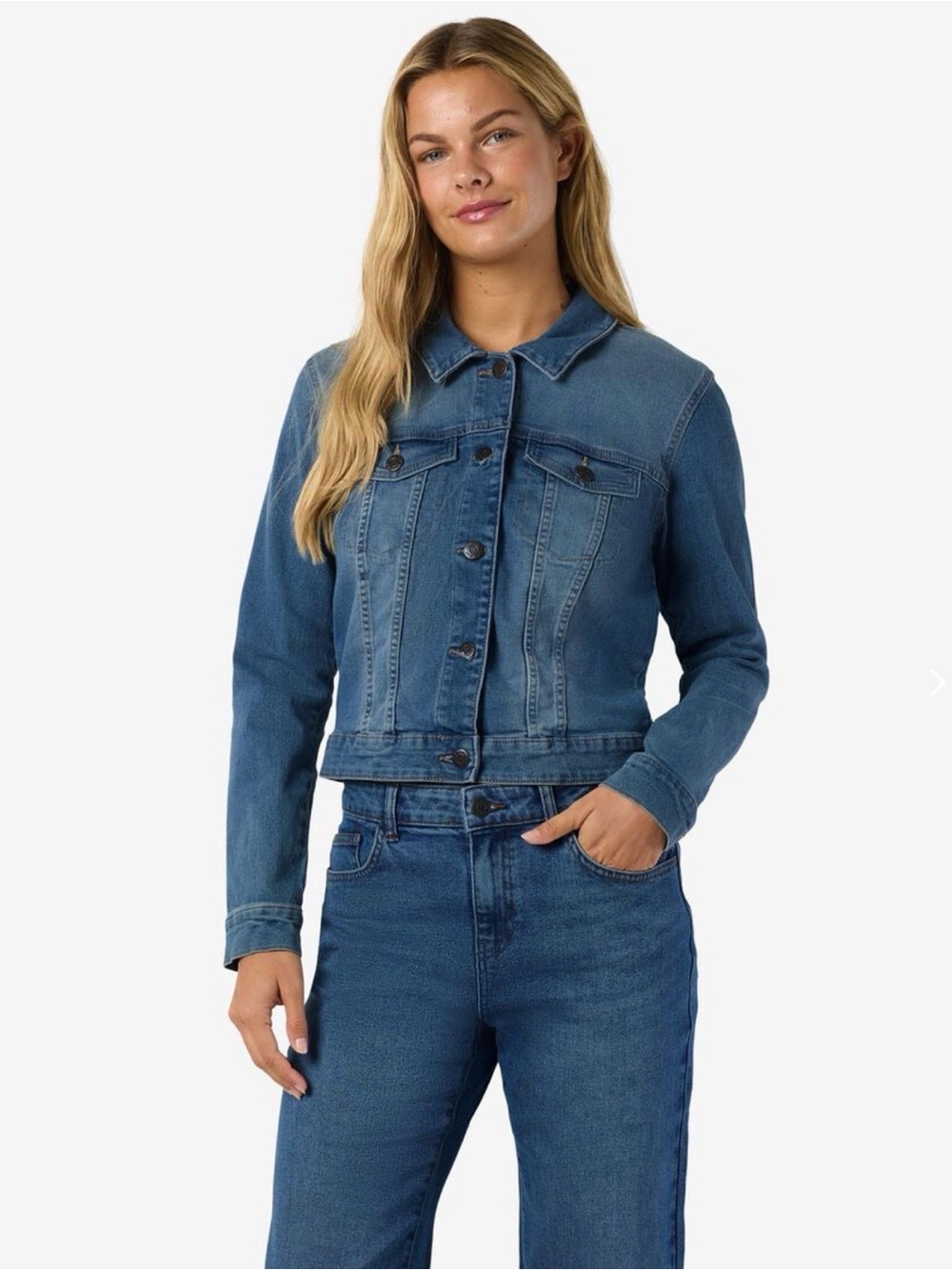 Y2K Noisy May Classic Blue Denim Jacket